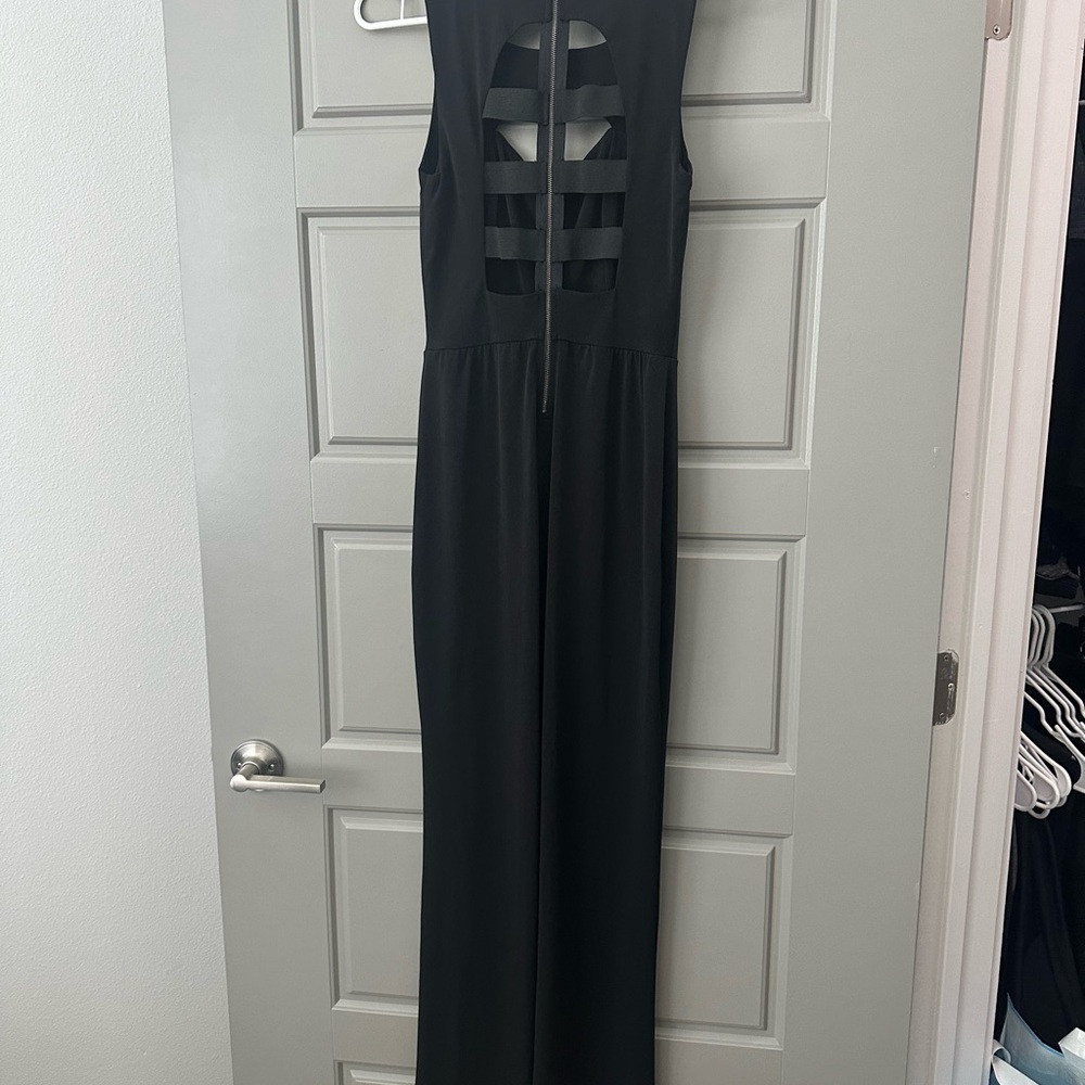 Elegant Black Cutout Jumpsuit
